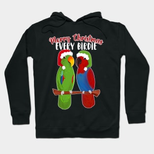 Funny Eclectus Merry Christmas Every birdie Hoodie